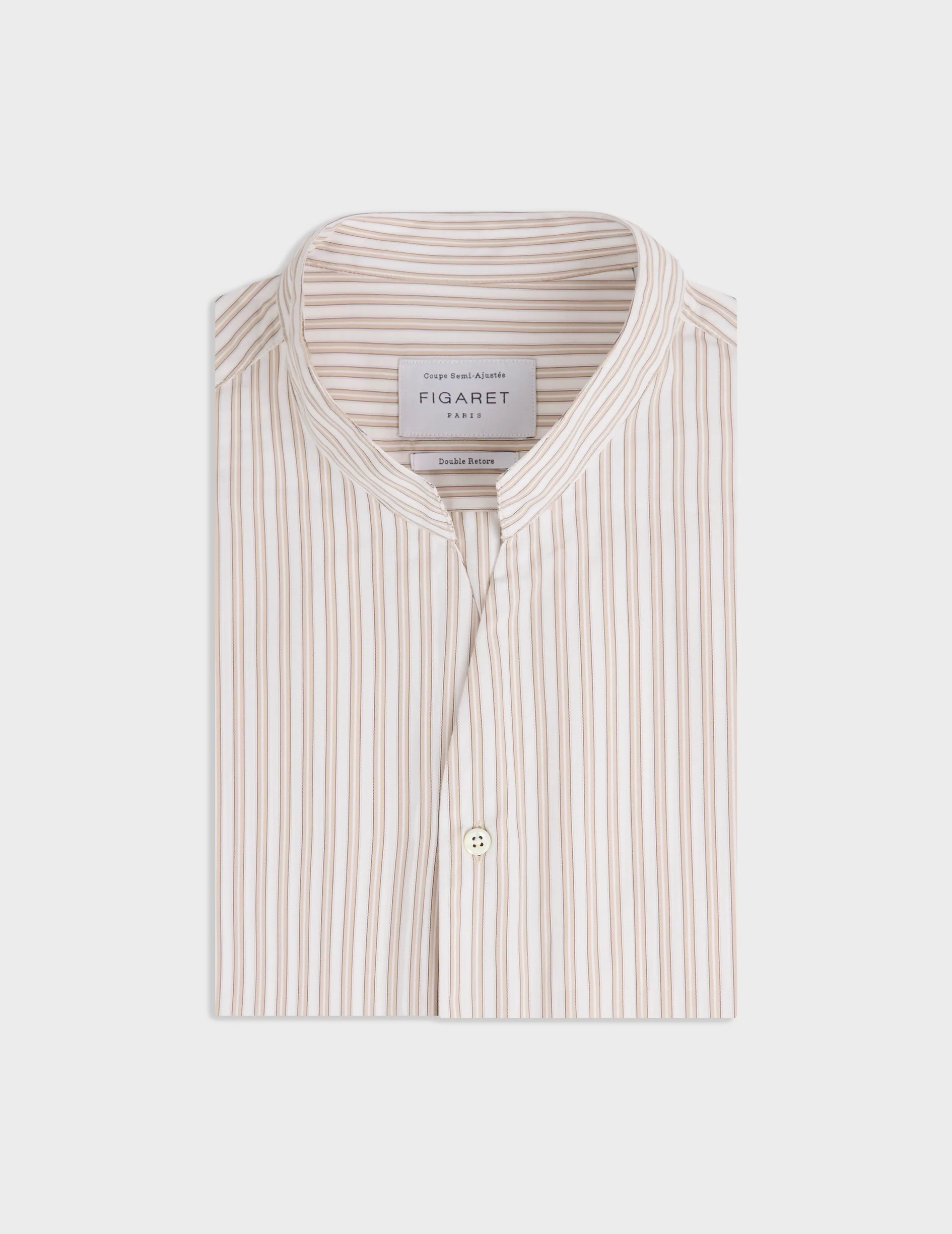 Chemise Carl rayée beige - Image 6