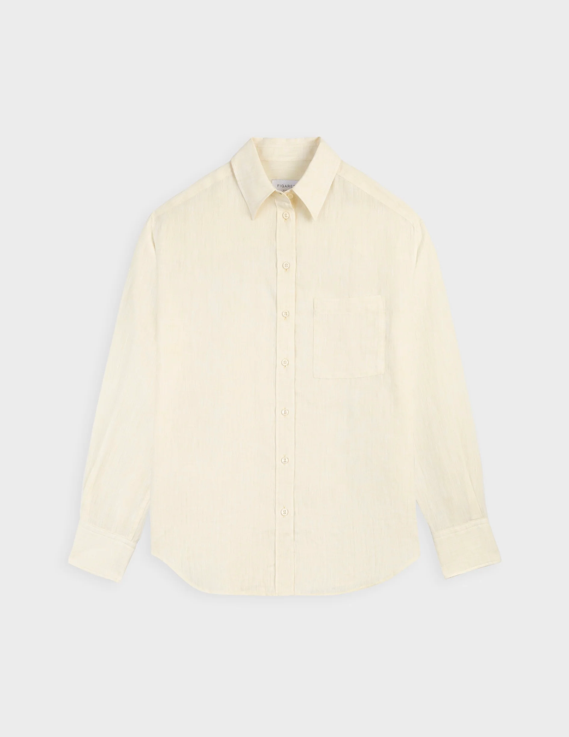 Chemise Charlotte en lin jaune - Image 4