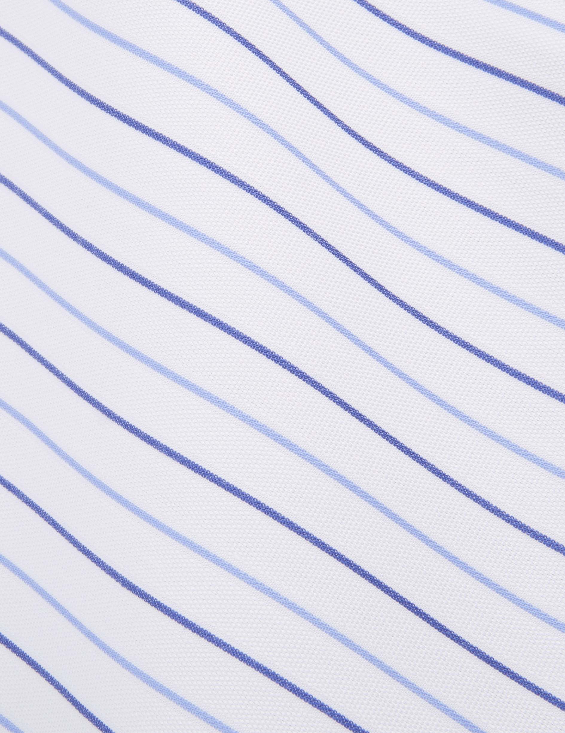 Chemise ajustée rayée bleue - Image 2