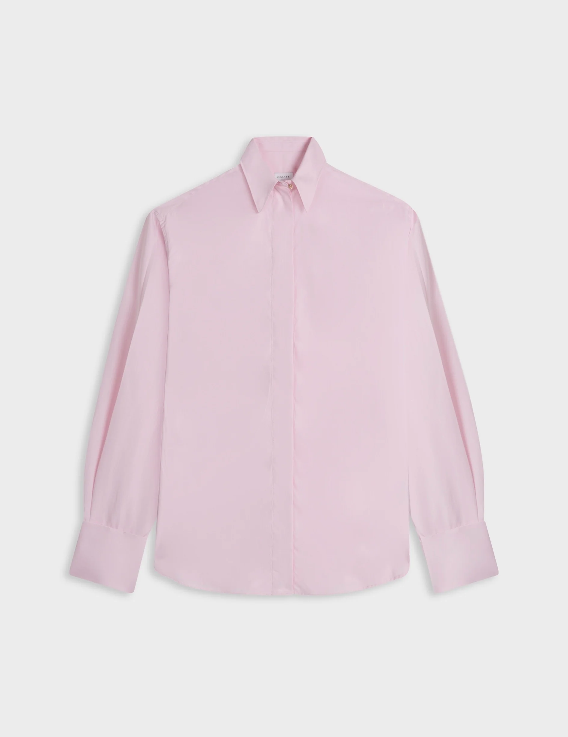 Chemise Irisa gorge cachée rose clair - Image 4