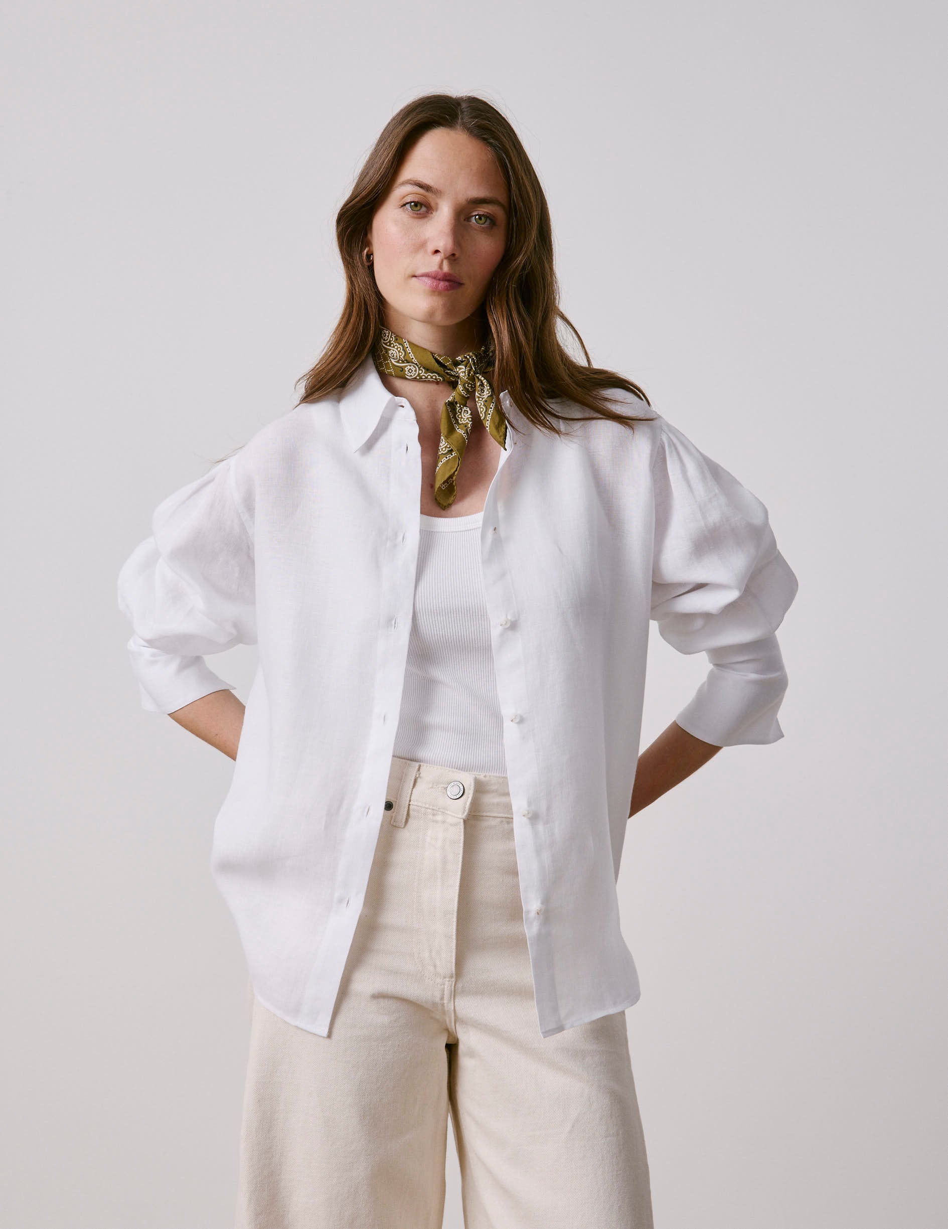 Chemise Lexie en lin blanc - Image 3
