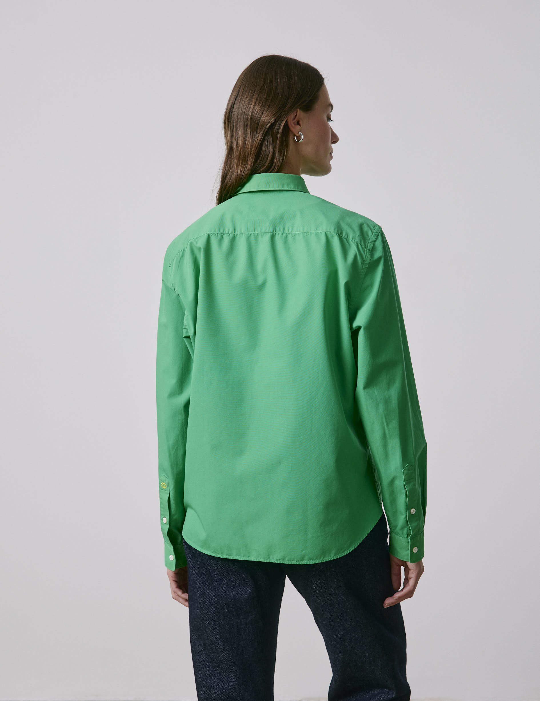 Chemise mixte "Je t'aime" verte - Image 6