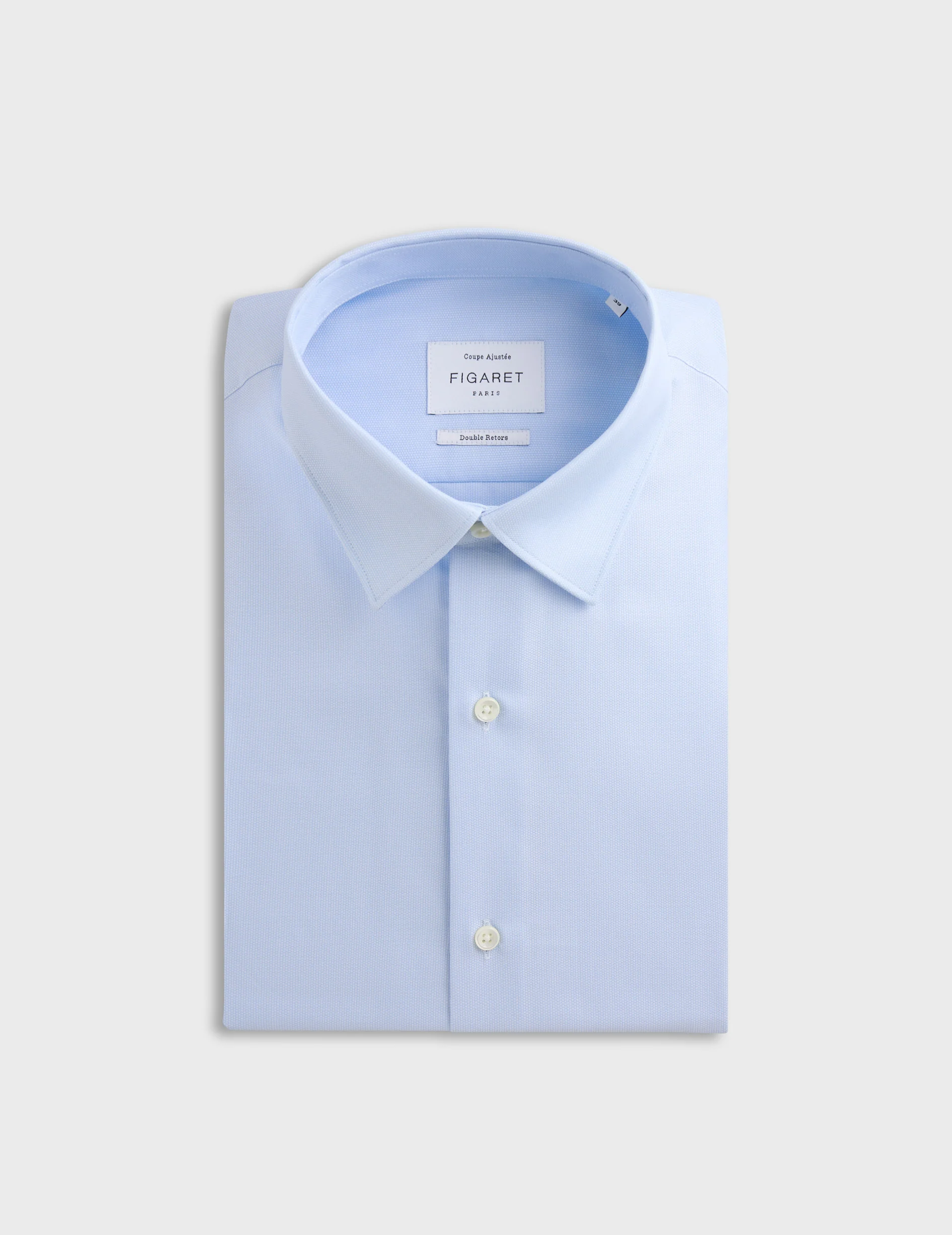 Chemise Ajustée bleue