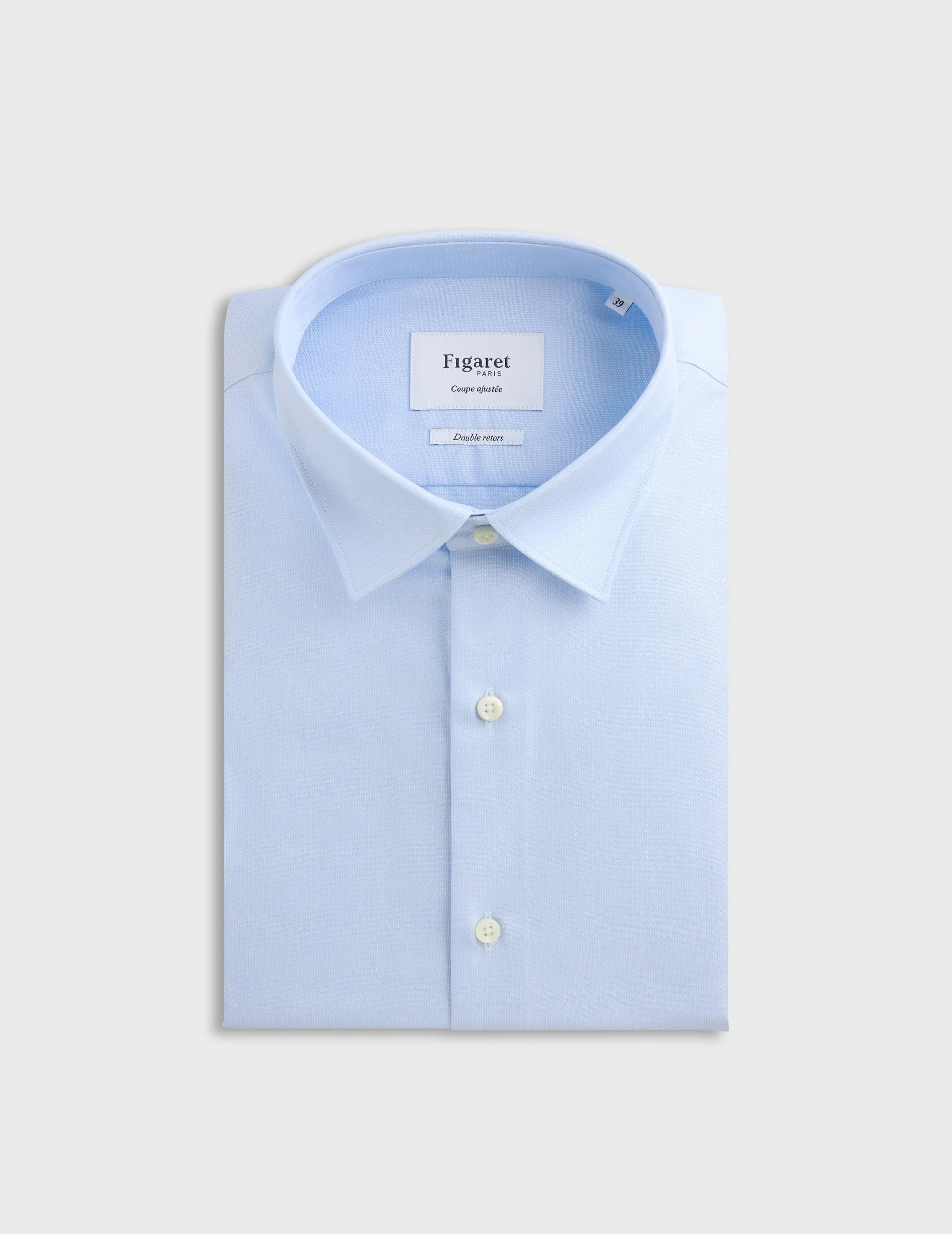 Chemise Ajustée bleue