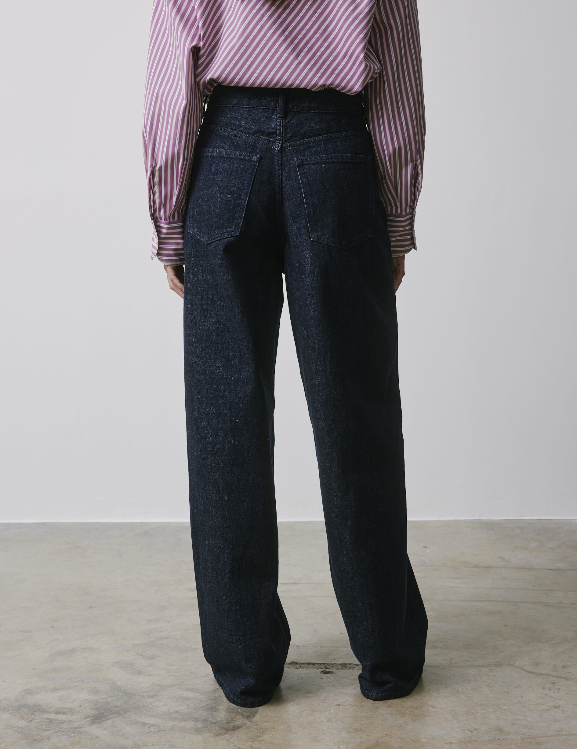 Jean barrel Meredith en denim bleu marine - Image 2