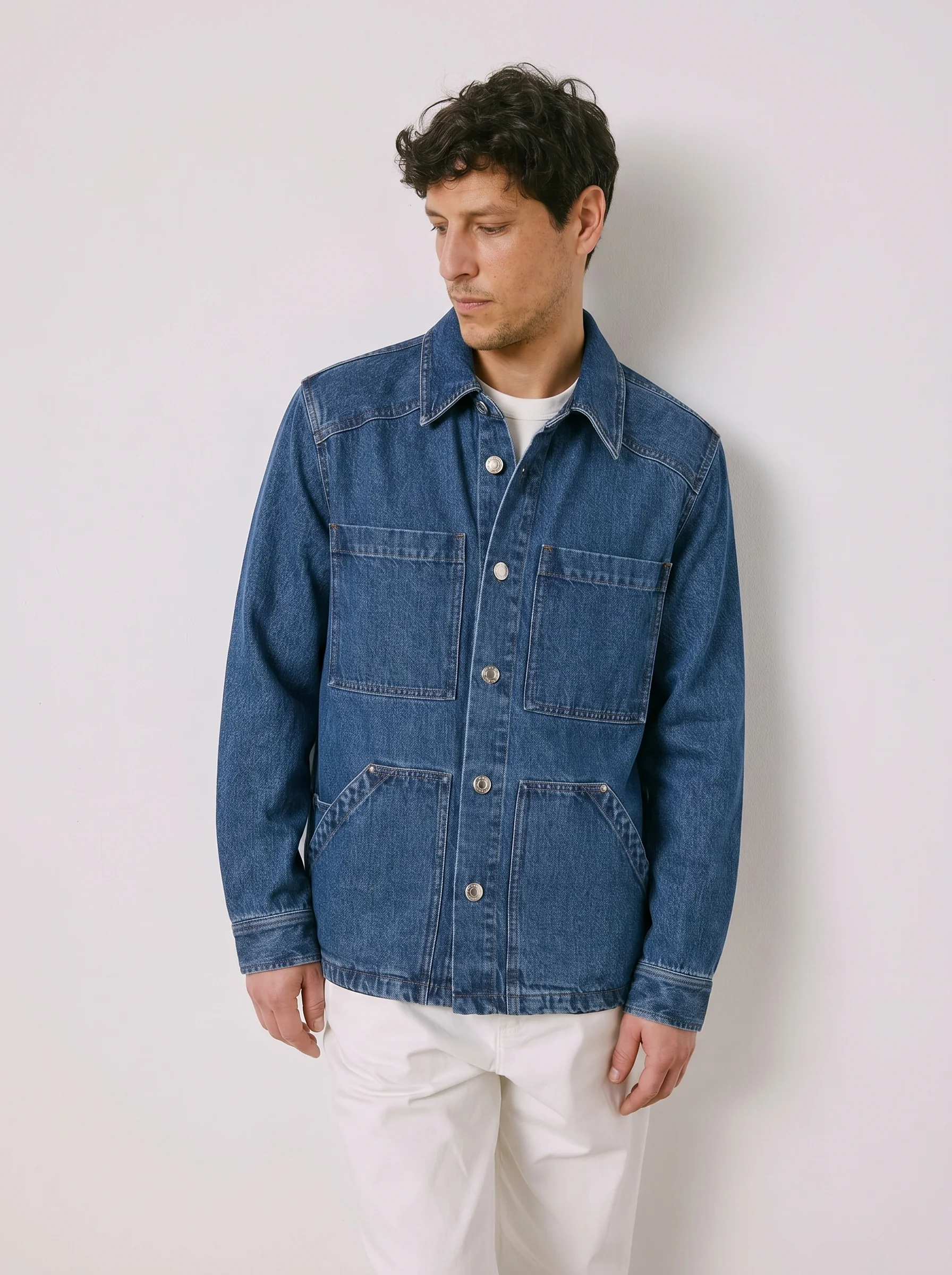 Surchemise Malcolm en denim bleu