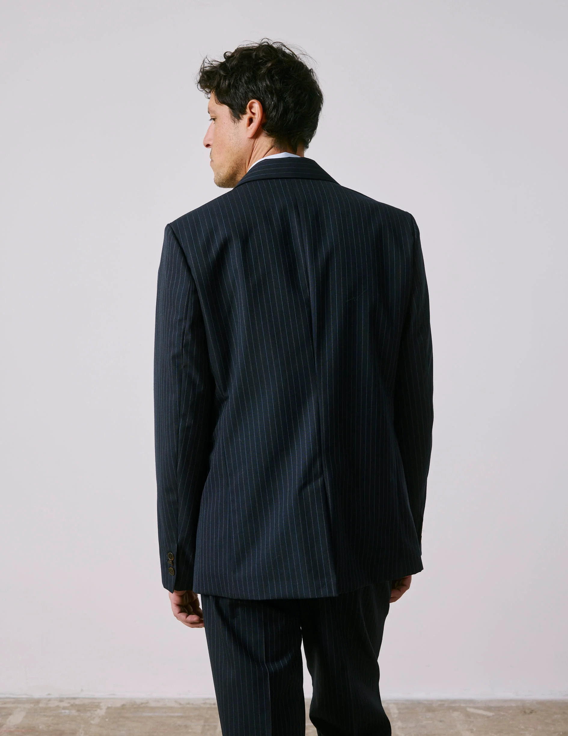 Veste de costume Marlon en laine vierge marine - Image 2